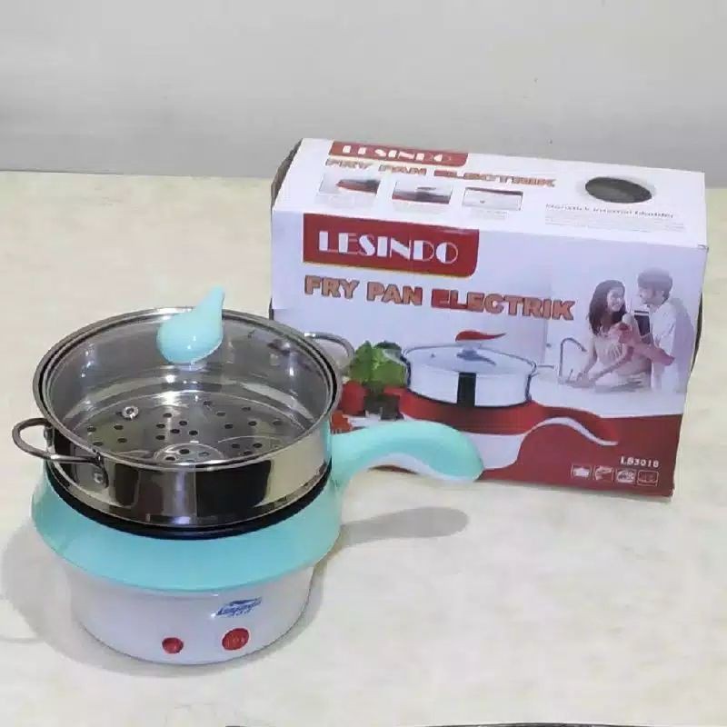 Panci elektrik , Panci Multifungsi , Panci Masak Elektrik , + Kukus  , Mug Panci Listrik , 18cm