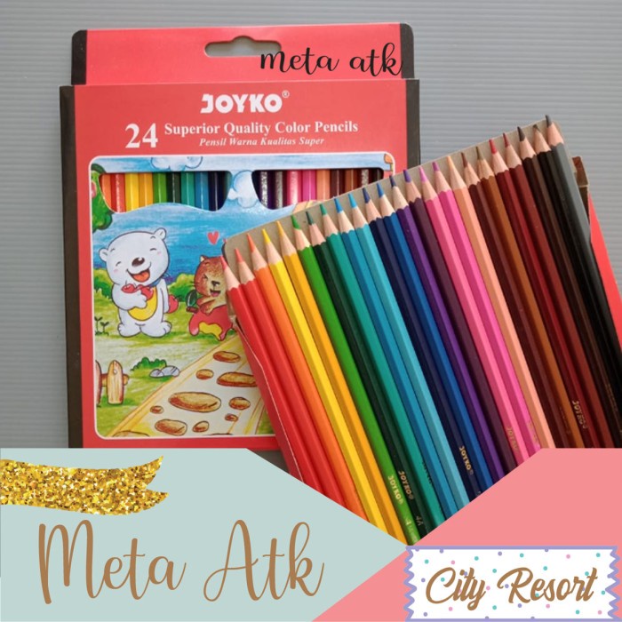 

Bergaransi Pensil Warna Joyko Cp-24Pb 24 Warna Terbatas
