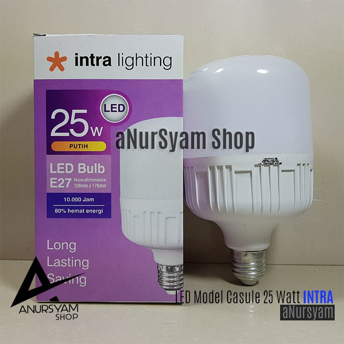 Jual Lampu LED Kapsul 25 Watt INTRA / Lampu LED 25 Watt INTRA Cahaya
