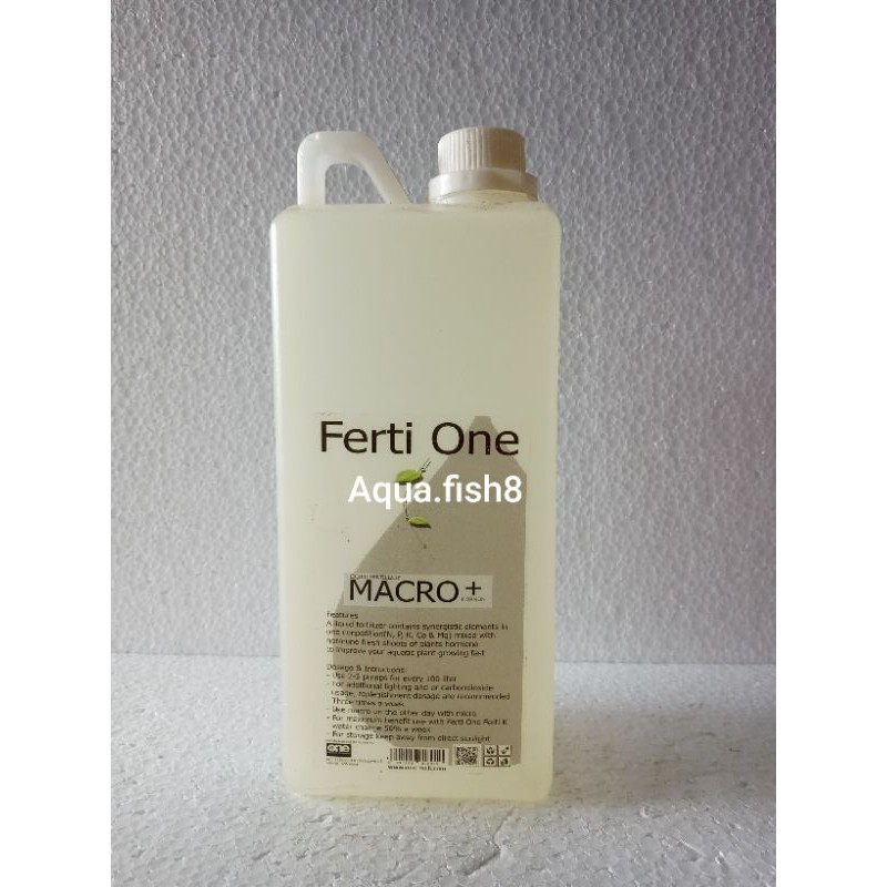 Ferti One Macro Pupuk Cair Aquascape 1 liter Aquarium.