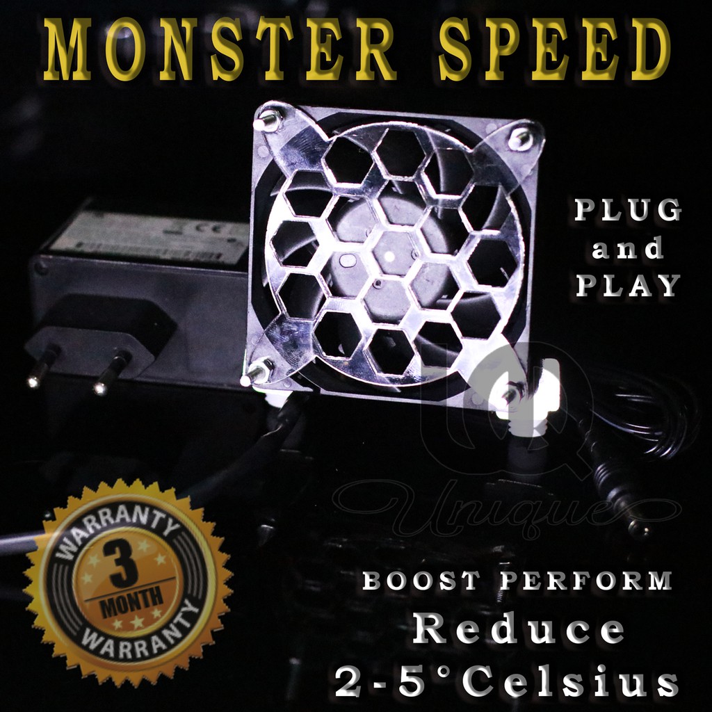 MONSTER Speed fan aquarium / kipas dewa penurun suhu aquascape SUPER high Quality