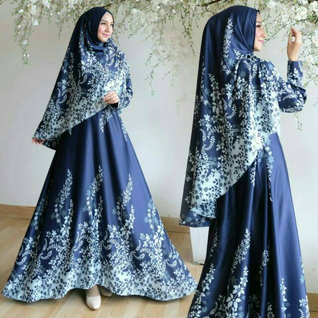  GAMIS  SYARI HANUM PESTA MEWAH BAJU GAMIS  WANITA REAL PIC 