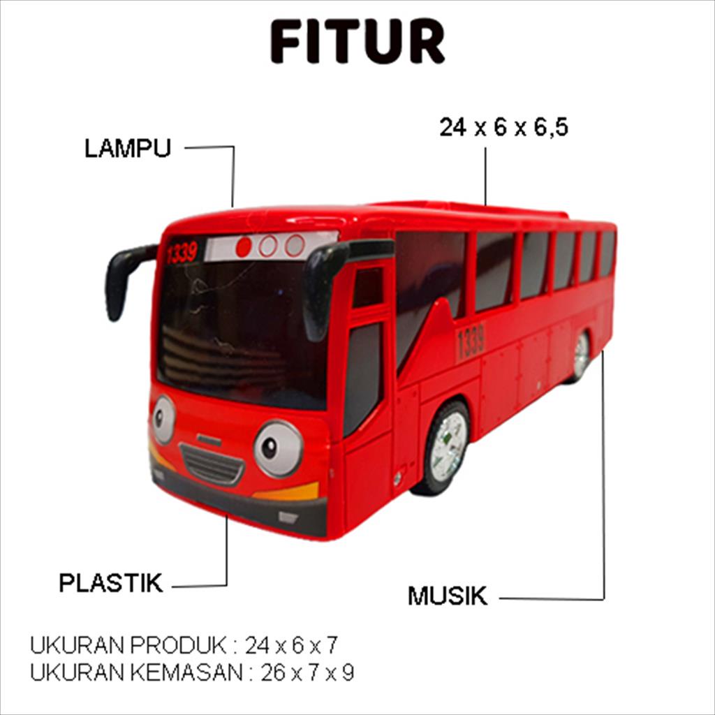 Mainan Anak Bus Tayo Music/ Mainan Mobil Musik Bus Tayo 665