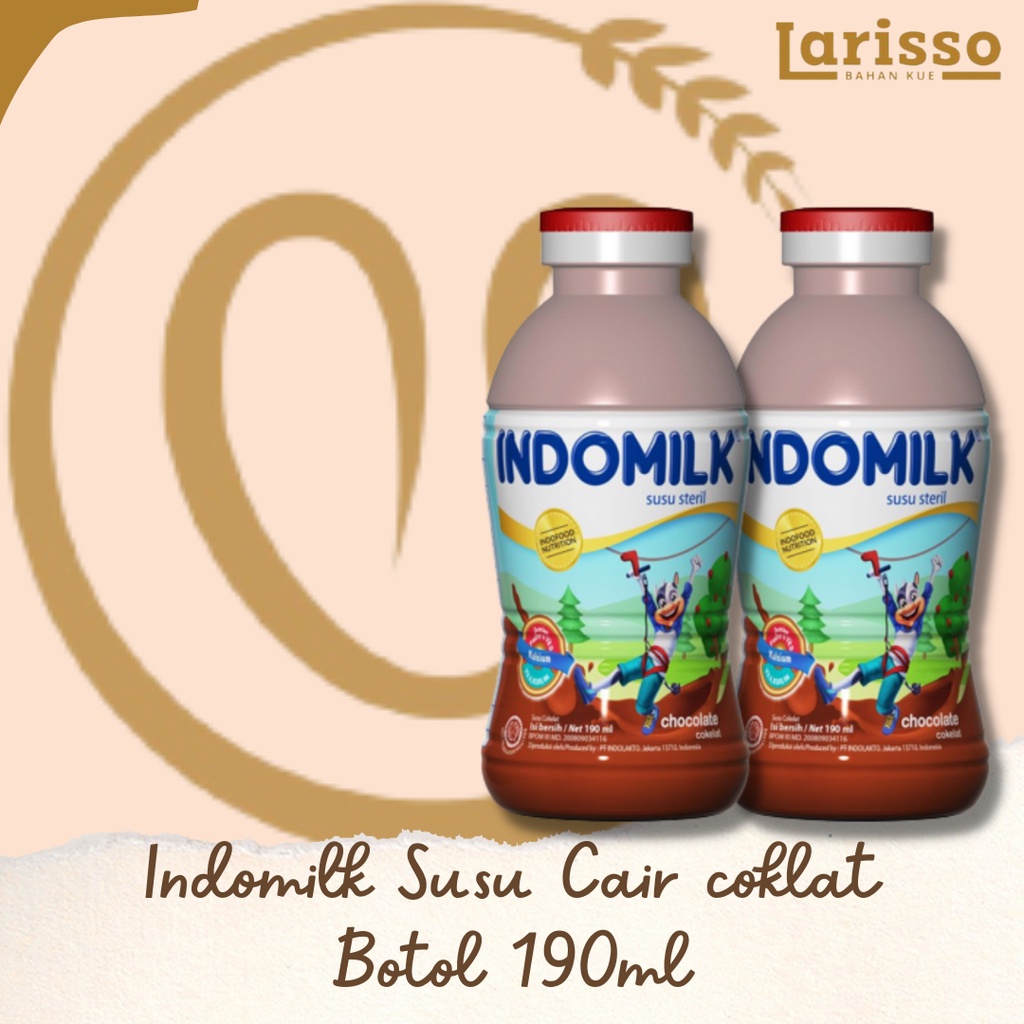 

INDOMILK SUSU CAIR RASA COKLAT 190ML BOTOL