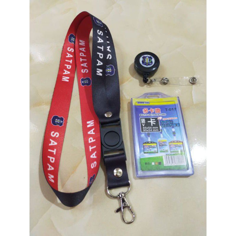 

Tali id card + yoyo logo magnet + holder 2 sisi