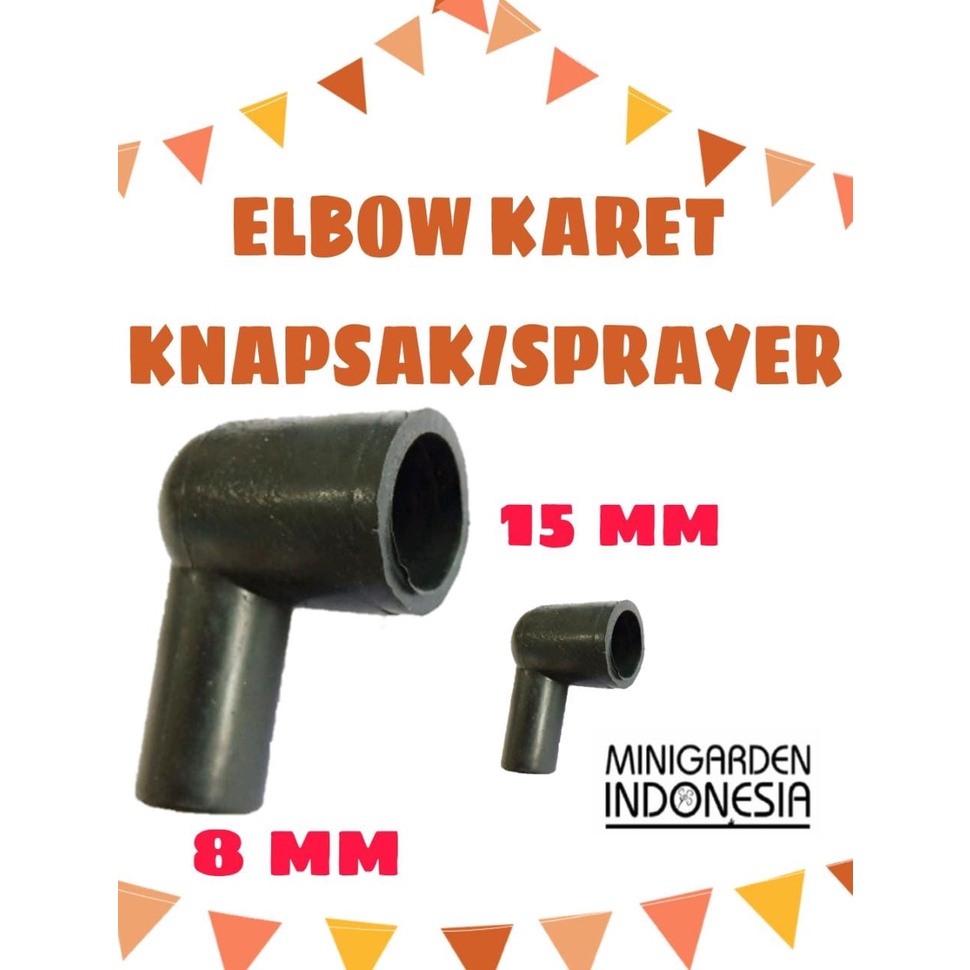 ELBOW TANGKI SPRAYER ELEKTRIK KE DINAMO POMPA KONEKTOR KARET SIKU