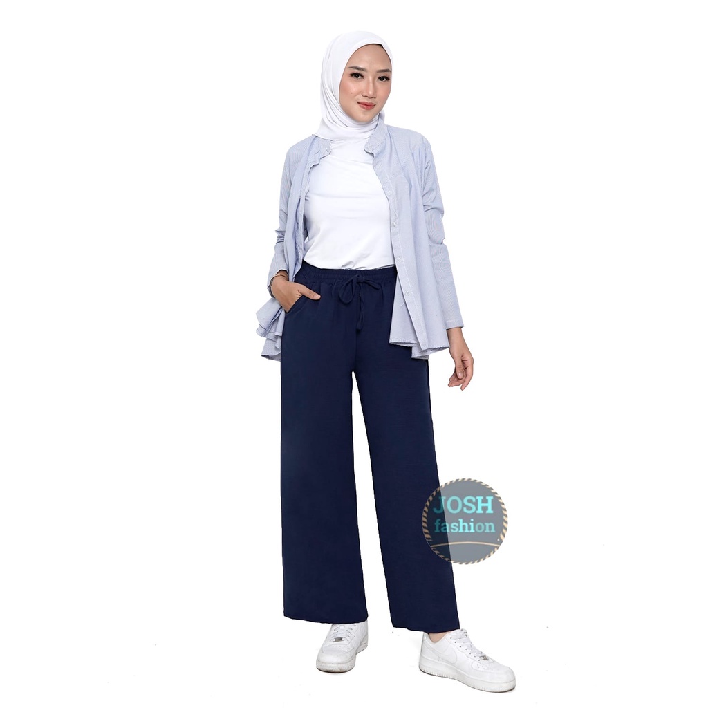 LOOSE PANTS 001 TROUSERS WANITA/CELANA KULOT KERJA WANITA L-XL-XXL