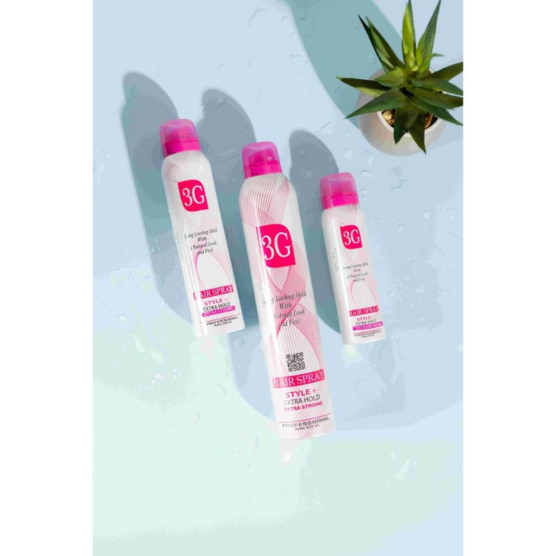 3G HAIR SPRAY AEROSOL - 80 ML-420ml/Pengeras Rambut Sanggul/Hair Sprey 3G/3G Hair Sprey Rambut/Sprai Rambut