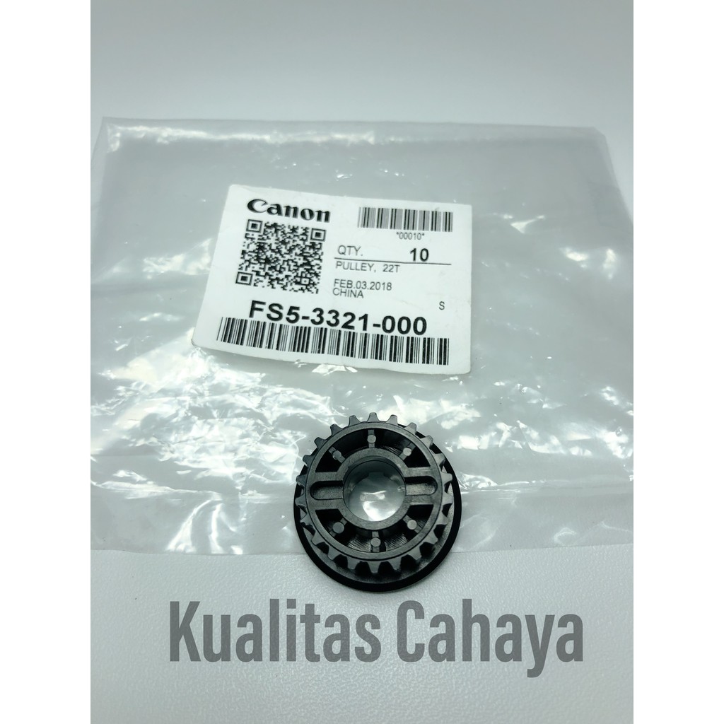 Gear Pulley 22T Mesin Fotokopi Canon IR 5000/6570/5075 FS5-3321-000 Original