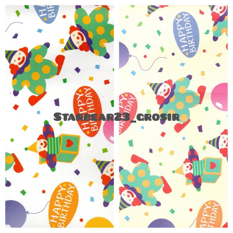 

Kertas kado Doff Clown Party Sansanwawa