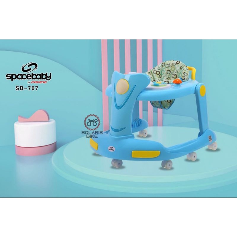 Space Baby Walker 2IN1 SB-707 Alat Bantu Jalan Push Walker SB-707