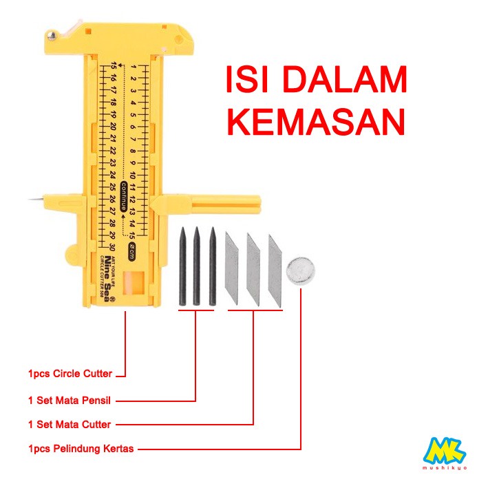 Rotary Circle Cutter - Potong Sticker Lingkaran - Pond Bulat NINE SEA