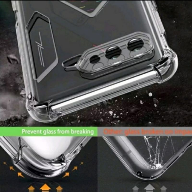 Soft Case Silikon Asus ROG Phone 5 ROG Phone 5s ROG Phone 3 Bening Transparant Airbag Anti Crack Tebal