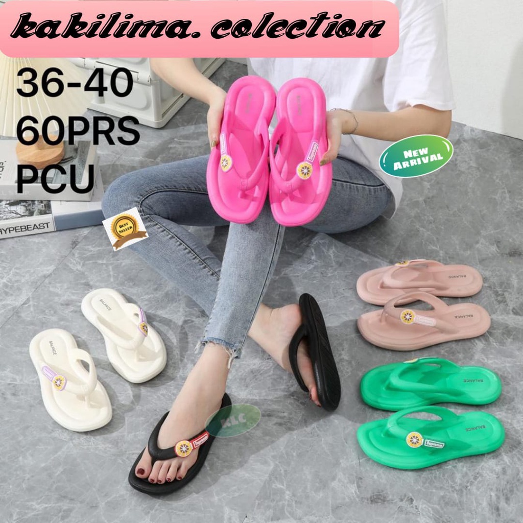 balance 9001 sandal jepit karet jelly perempua model kekinian