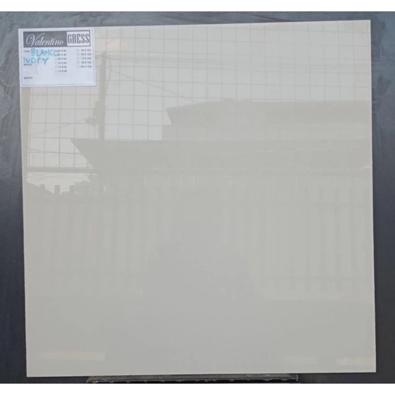 GRANIT LANTAI 60X60 CREM POLOS BLANCO IVORY