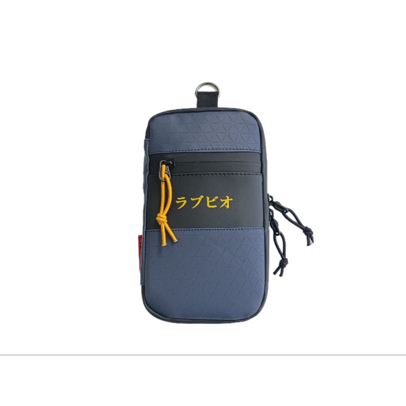 Sling phone Hanging Wallet Blue Navi Waterproof