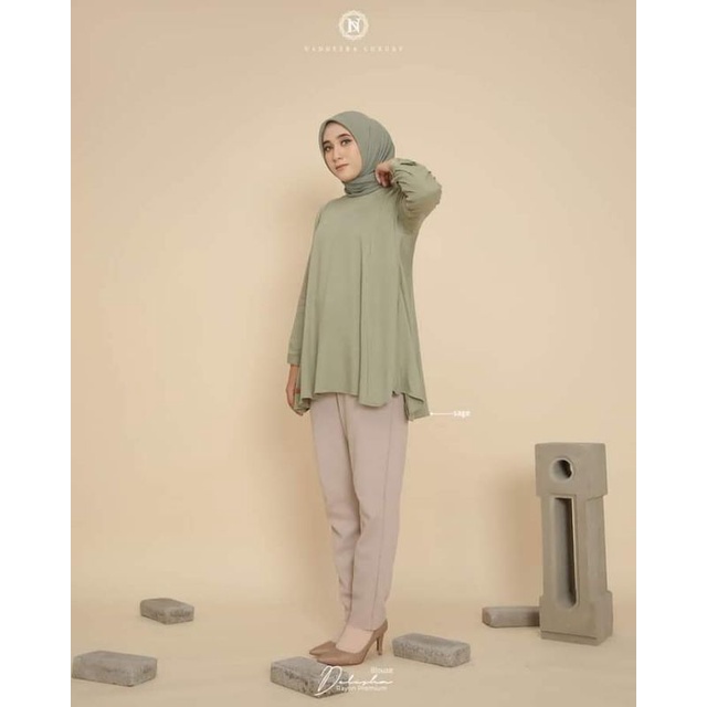 Delisha Blouse | Blouse Nadheera | atasan wanita blouse | blouse kekinian 2021