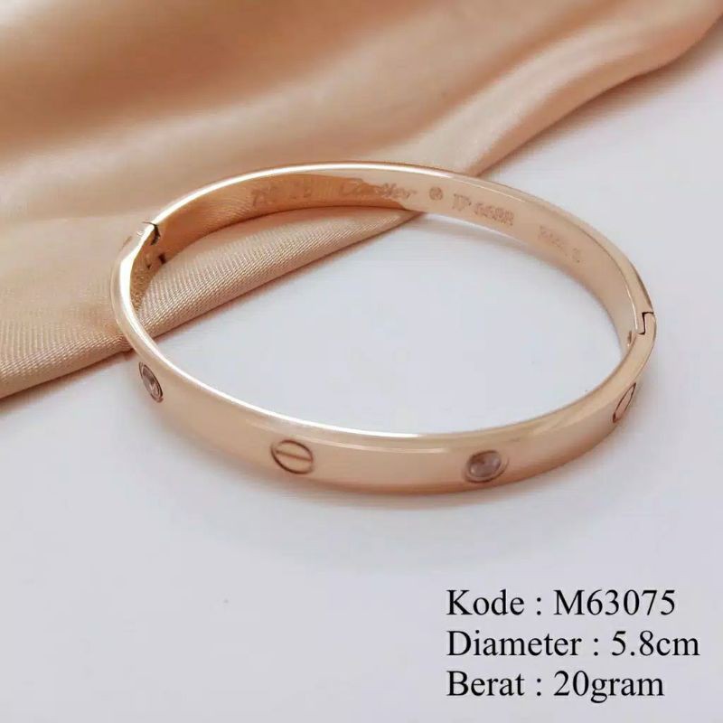 SALE GELANG TITANIUM FASHION CARTIER (ada mata) cap 750 best seller