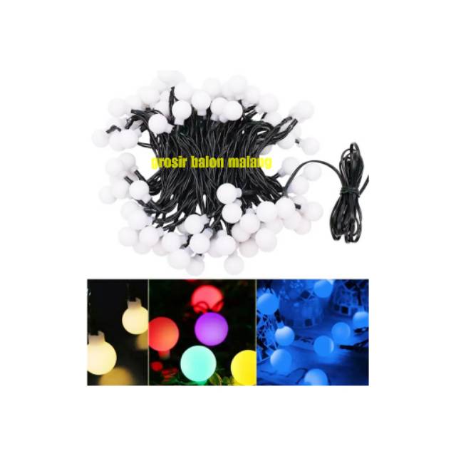 Lampu natal led/lampu tumblr anggur kabel hitam