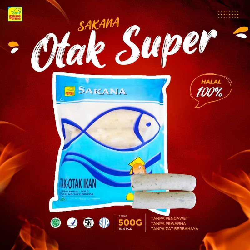 

Sakana Otak Otak Ikan Super 500gr -8lenjer