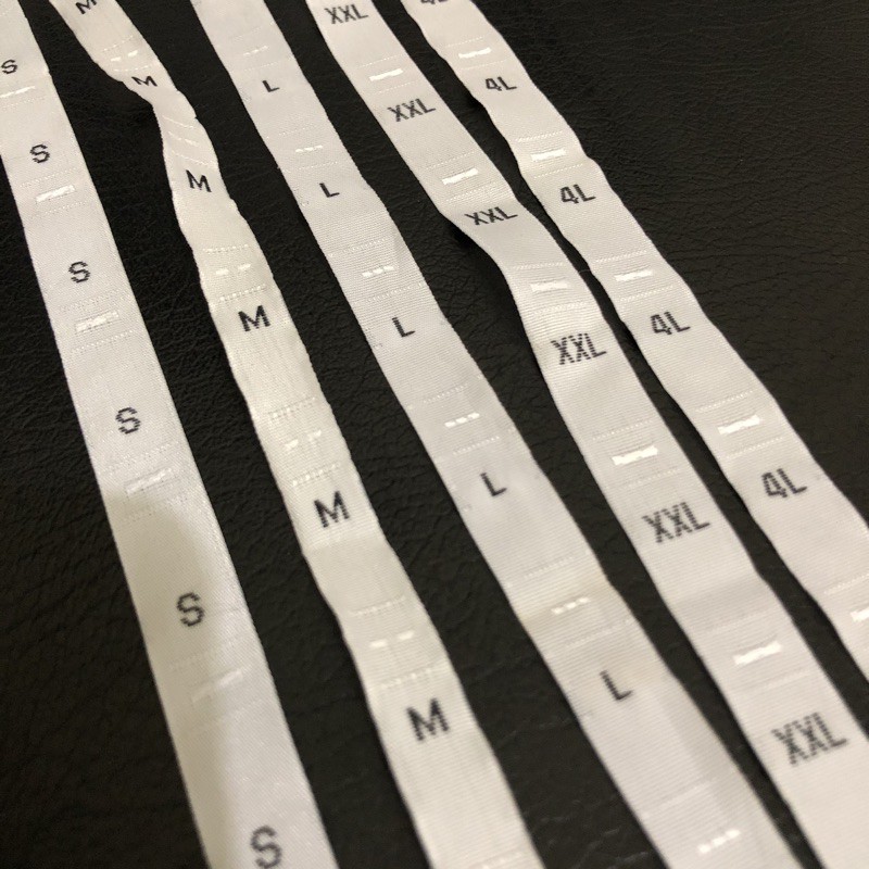 SIZE BAJU/ LABEL UKURAN BAJU/ LABEL SIZE