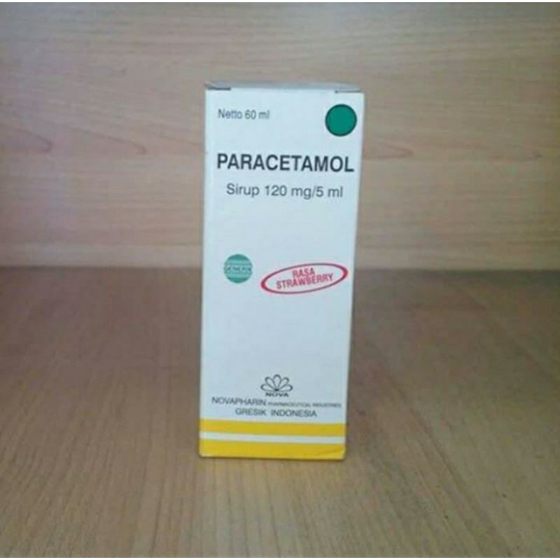 PARACETAMOL SIRUP STRAWBERRY 120 ML NOVA / OBAT DEMAM ANAK / OBAT PANAS