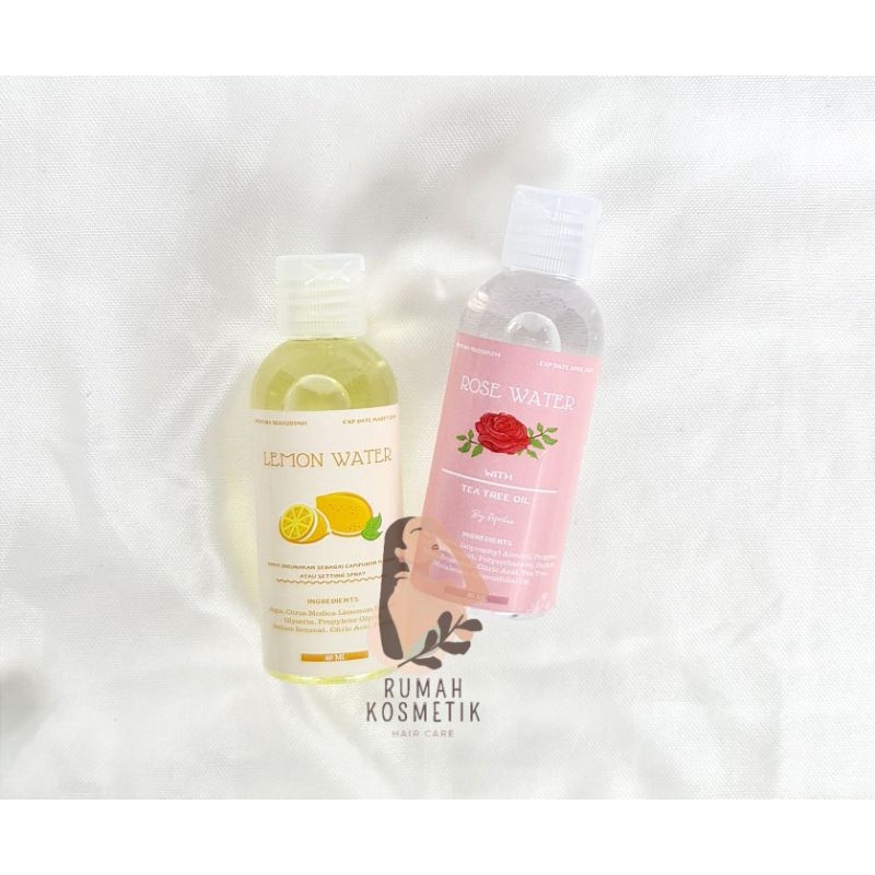 TONER PELICIN WAJAH (BPOM) / FACE TONIC LEMON WATER ORIGINAL PREMIUM / ROSE WATER 100 ML