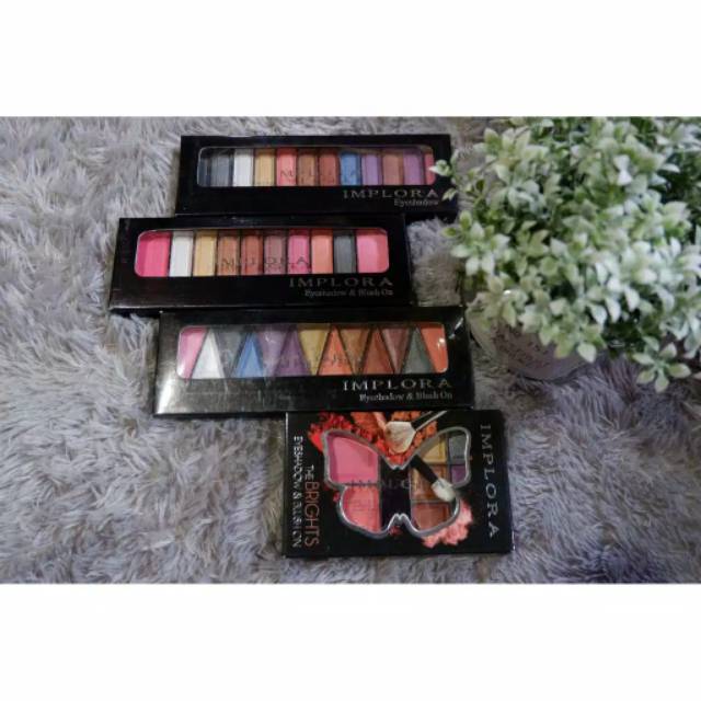 Implora Eyeshadow Blush On Palette Palet Eye Shadow Original BPOM