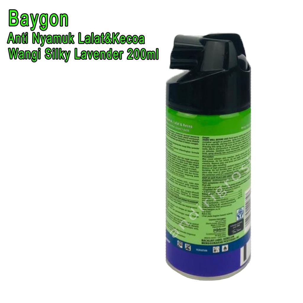 Anti Nyamuk Lalat&amp;Kecoa *Baygon * Wangi Silky Lavender *200ml