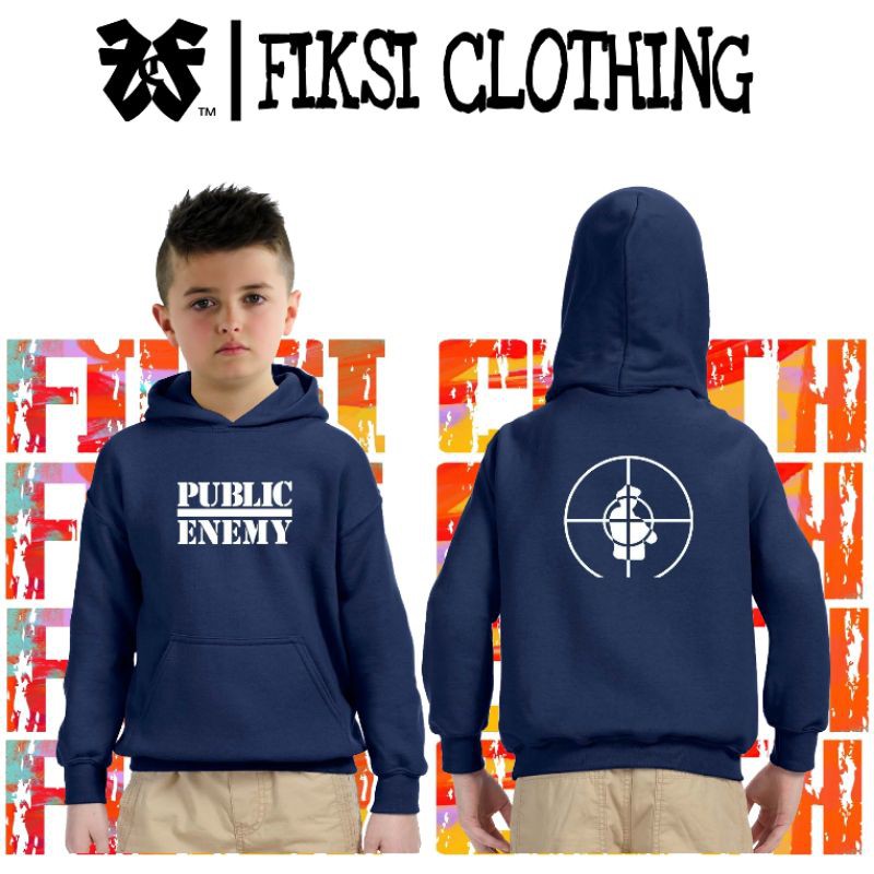 Jaket Sweater Hoodie Anak Keren Public Enemy - Fiksi Clothing