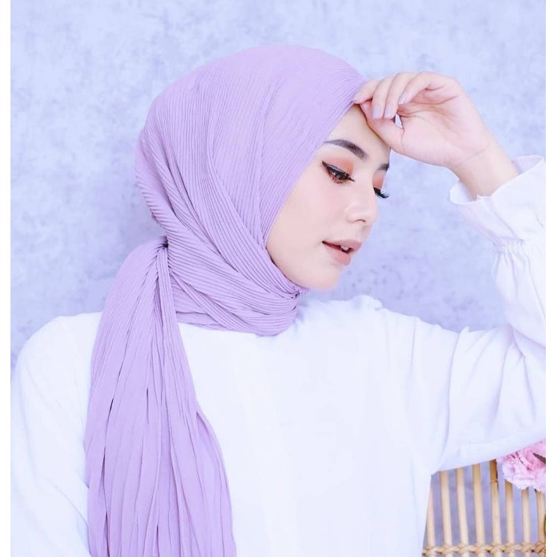 Pasminah Plisket / Kerudung Plisket Pasminah / Plisket kerudung / Kerudung Segi Panjang Plisket / Plisket Kerudung Plisket Segi Panjang