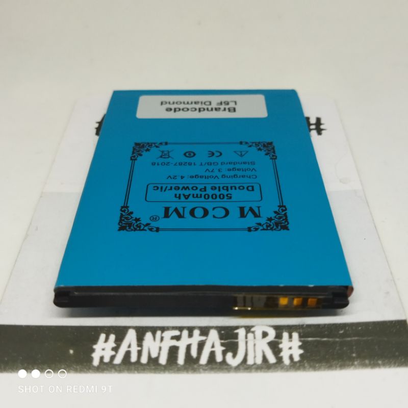 BATRE BATREI BATERAI BATTERY BRANDCODE L5F DIAMOND BRAIN DOUBLE POWER (5000 mAh) 2IC PROTECTOR