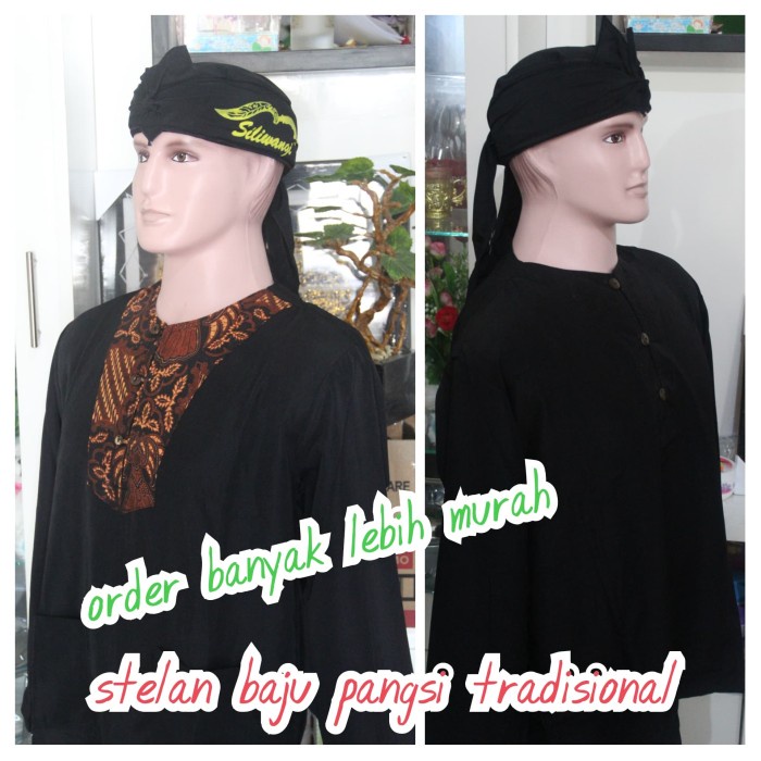 [Pria] Stelan Baju Pangsi Silat Tradisional Adat Sunda Jawa Dll Sunda [Kemeja]