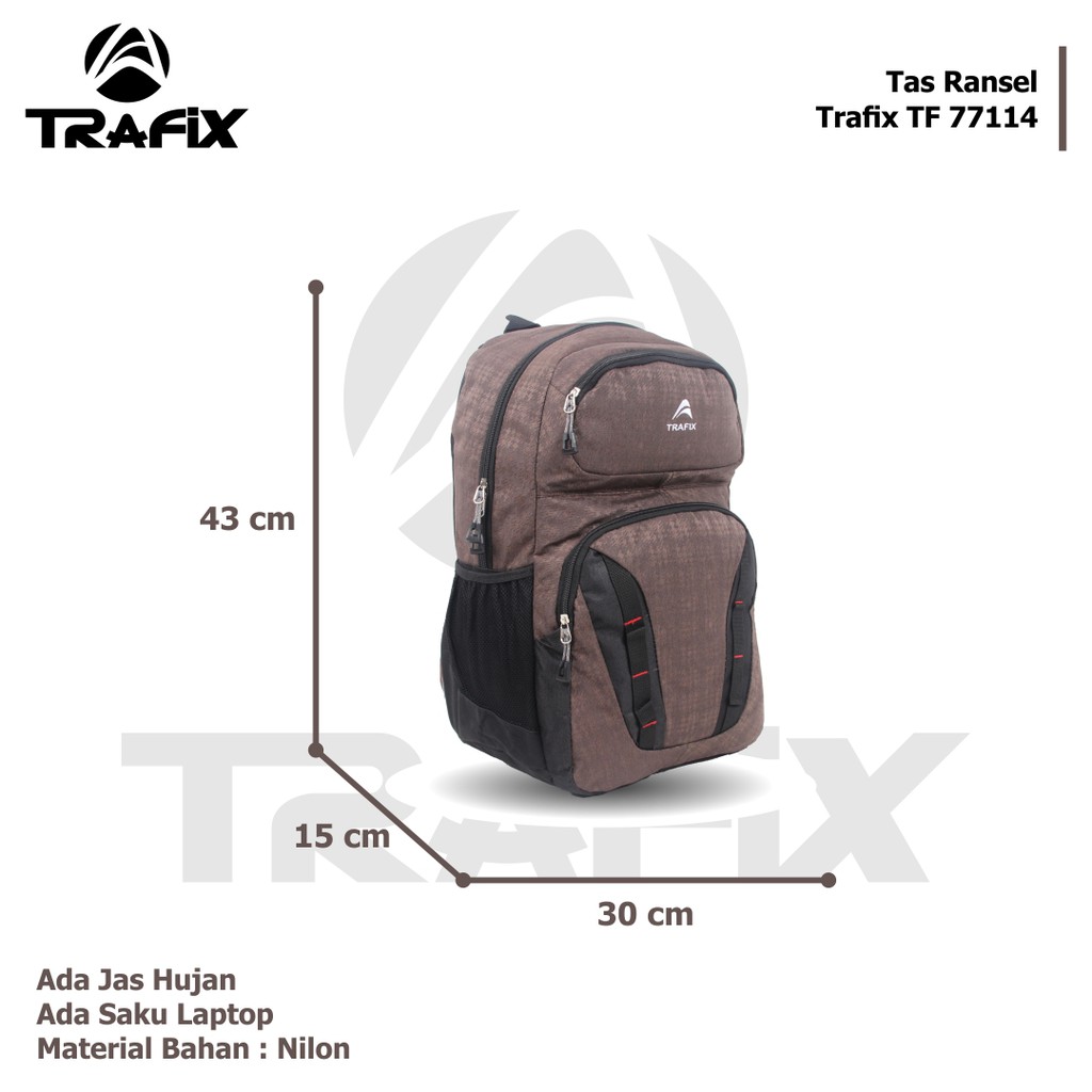 [KLIKTAS] Tas ransel Pria Trafix TF77114 / backpack sekolah kuliah tas punggung