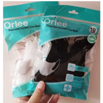 Masker DuckBill 3Ply 3D headloop orlee Hijab Kemenkes isi 10pcs