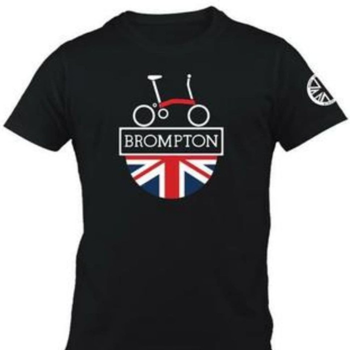 KAOS BROMPTON SEPEDA LIPAT 09 BENDERA - TSHIRT SEPEDA BROMPTON ENGLAND - KAOS GOWES SEPEDA LIPAT