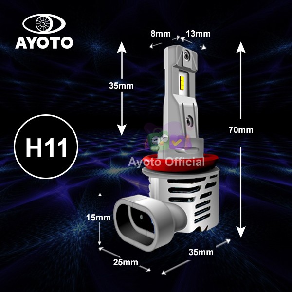 LAMPU MOBIL LED AYOTO H11