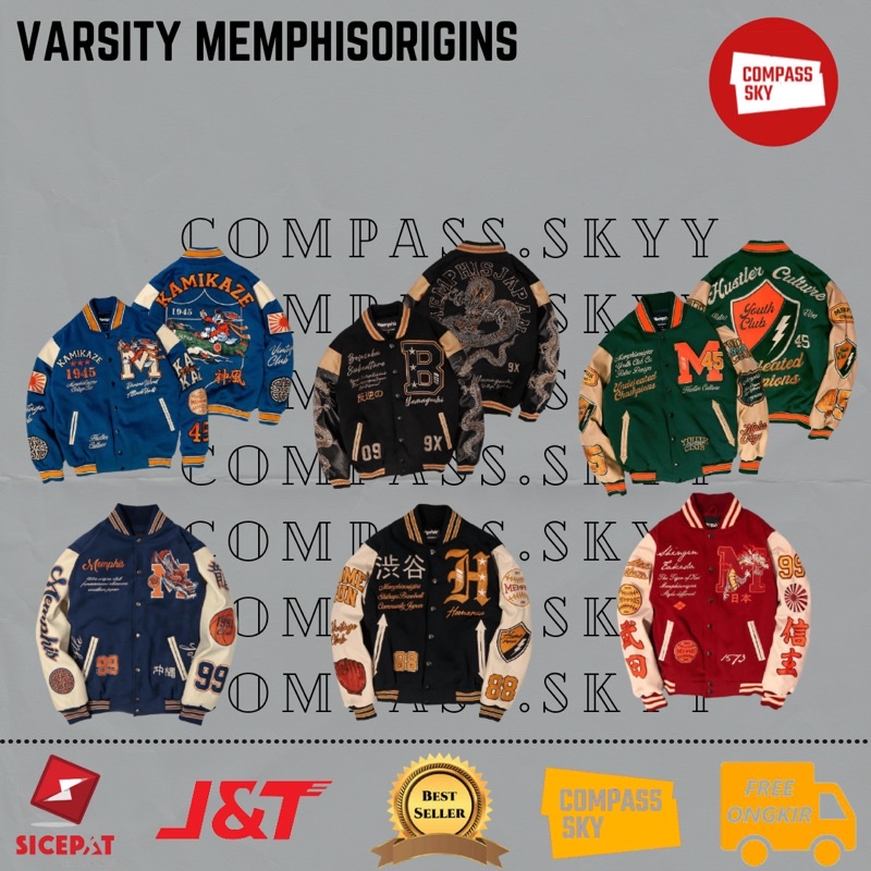 [ORIGINAL] VARSITY SERIES  MEMPHISORIGINS REVOLT/YOKOSUKA/UNDEFEATED/KAMIKAZE/YAMAGUCHI/TORA/OKINAWA