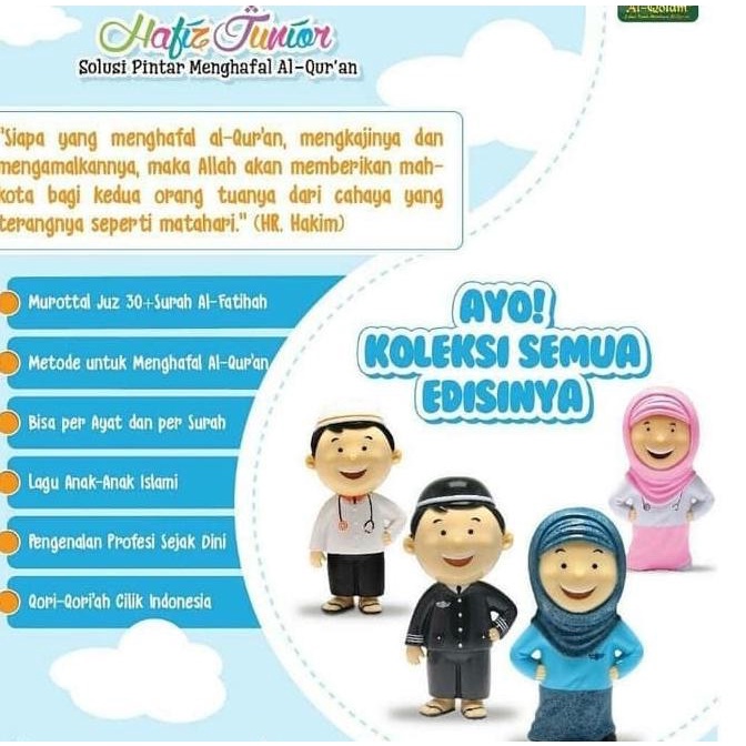 Hafiz atau Hafizah Junior Seri Profesi Dokter dan Pilot Talking Doll