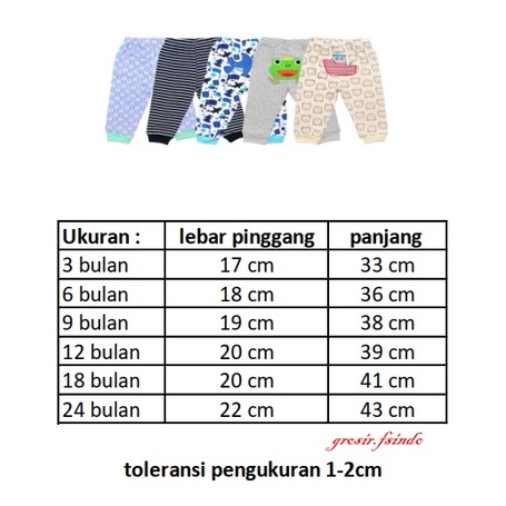 Celana panjang bayi 5in1 KODE C/celana bayi 5in1/ celana bayi