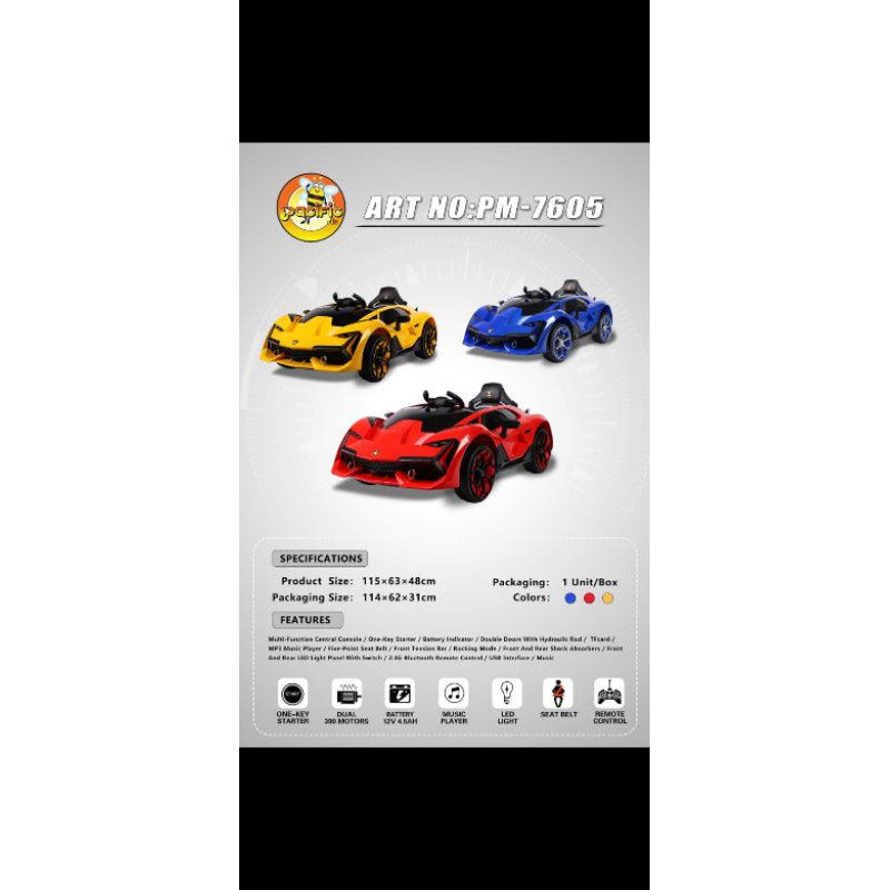 MOBIL AKI PASIFIC PM 7605 COCOK BUAT KADO ANAK