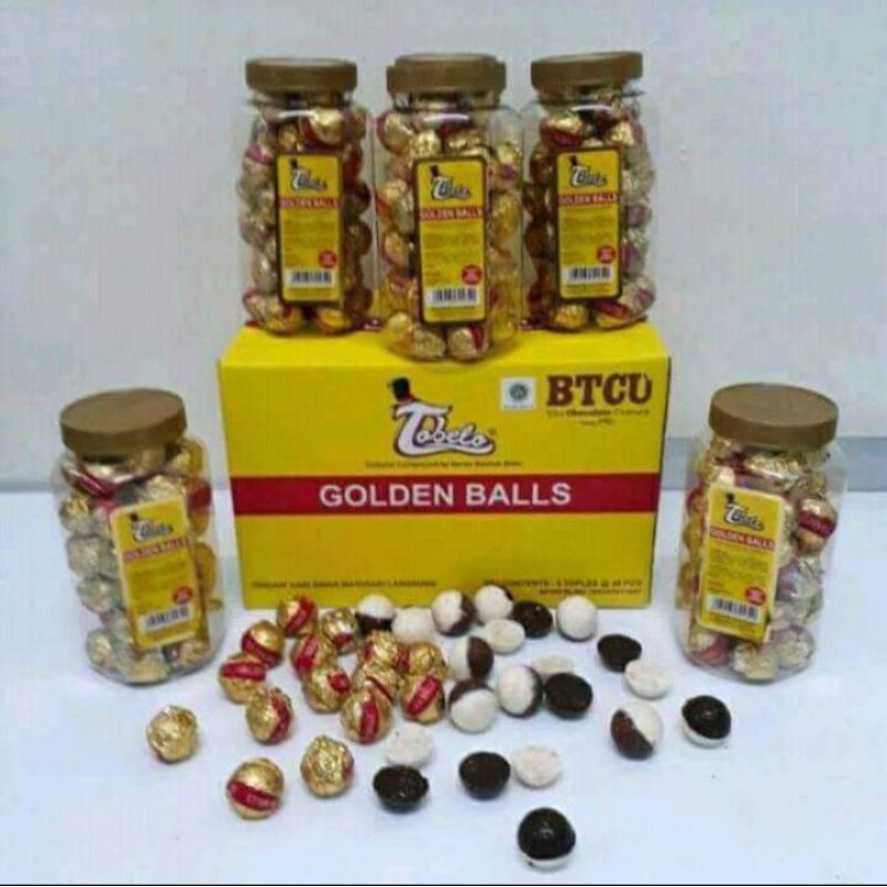 

Coklat Golden Ball, 1 toples 315 gr isi 45 pcs.
