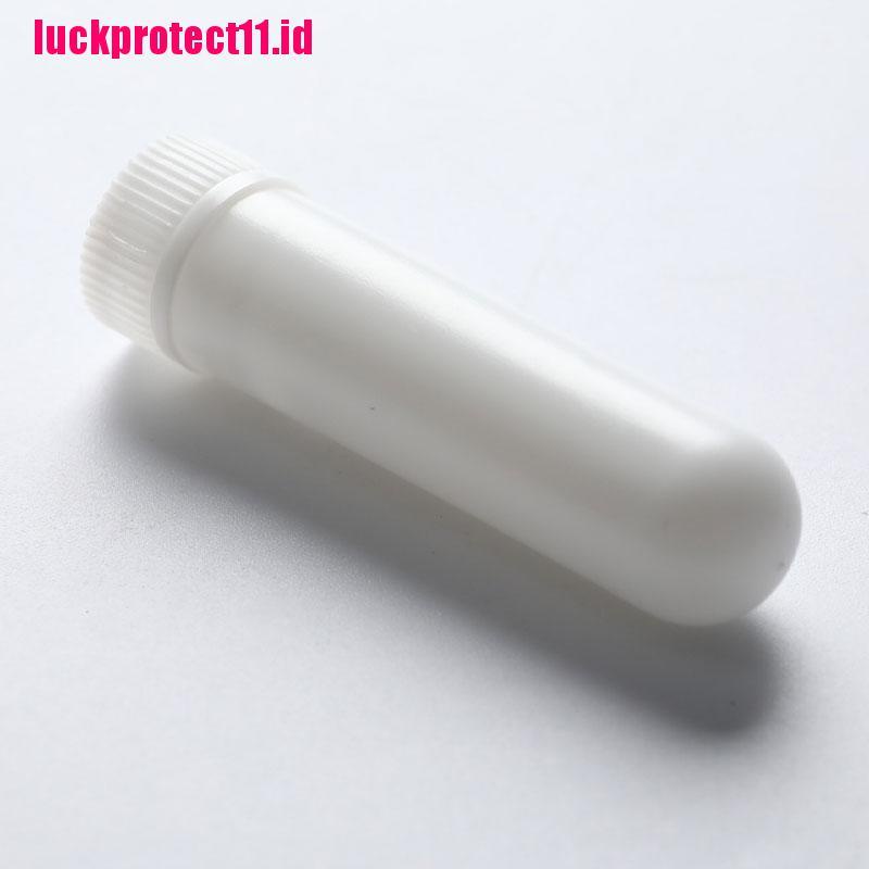 (LUCK11) 10pcs Tabung Inhaler Minyak Esensial Aromaterapi Warna Putih