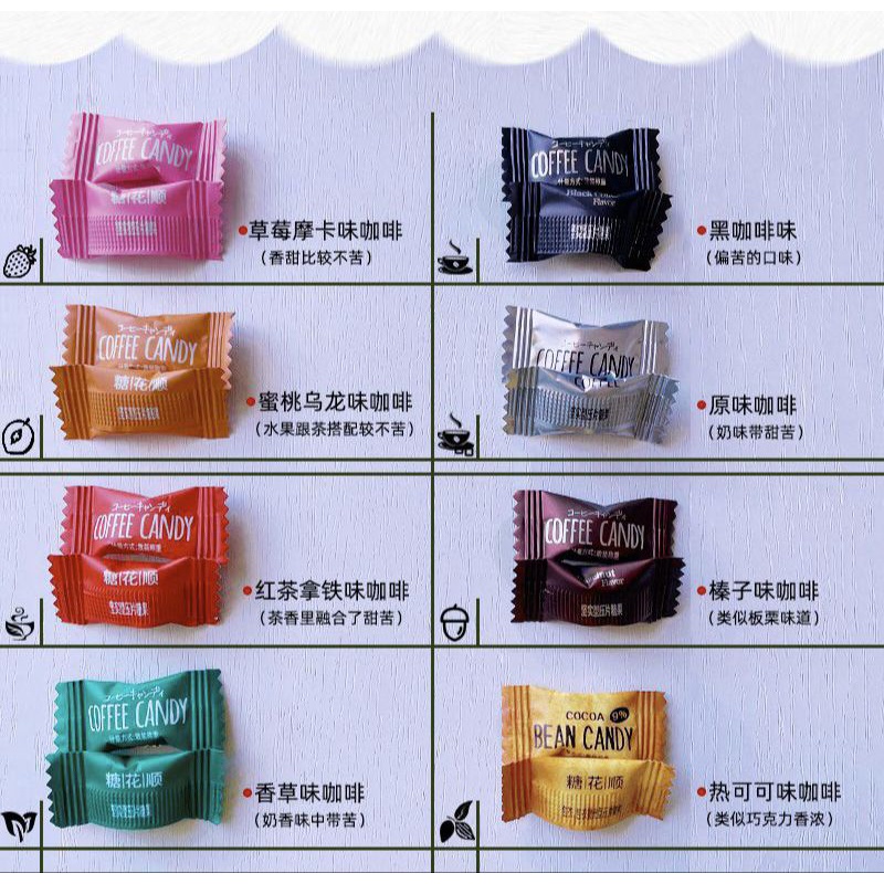 (60BIJI) 糖花顺咖啡糖 Coffe Candy / Permen Kopi