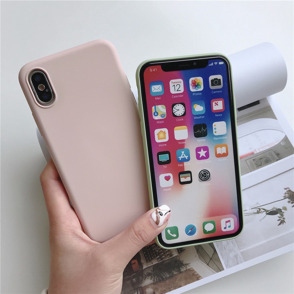 New Liquid Silicone Case For iPhone 6 6S 7 8 Plus iPhone Xs XR XS Max Soft TPU Protective Cover IYA