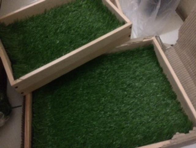 Rumput Sintetis Swiss Ukuran 25x25cm Tebal 3cm Full Green