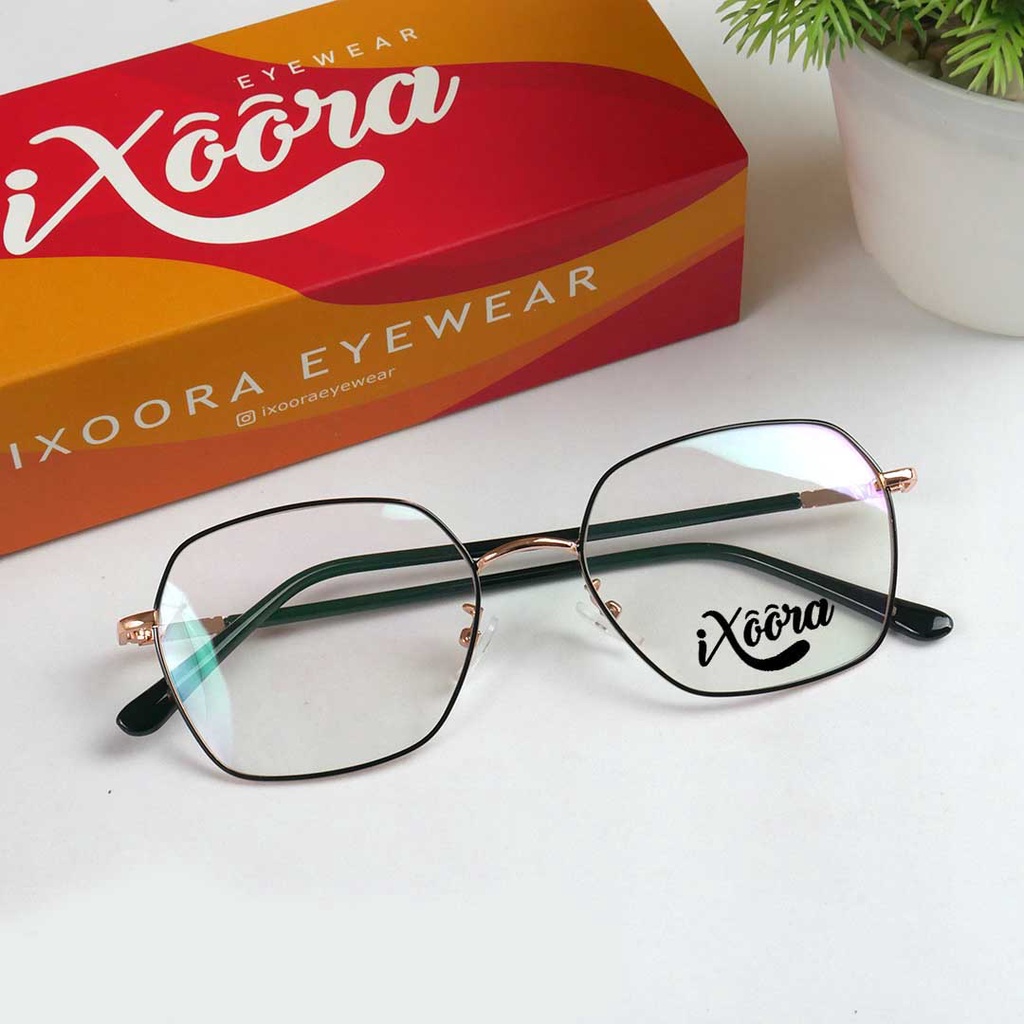 [Best Seller Paket Photocromic] Kacamata Ixoora Aurora