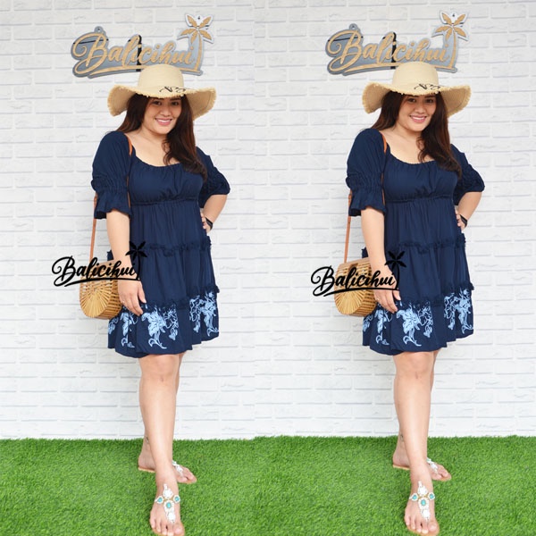 Balicihui Dress Melanie Dress Wanita Dress Jumbo Big Size Plus Size Dress Bali