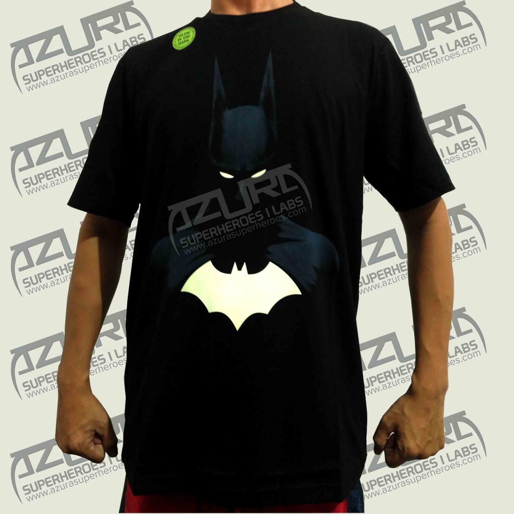Kaos Azura Superhero Glow In The Dark Batman Mata