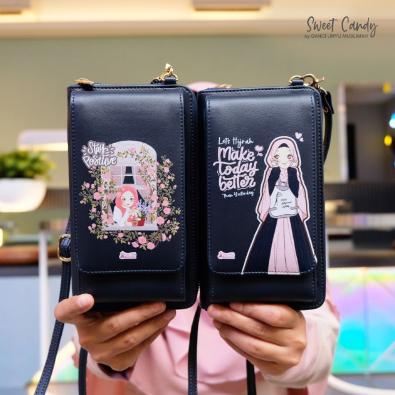 SWEET CANDY WALLET BAG | DOMPET HP | TAS | GANCI UNYU MUSLIMAH | KULIT SINTETIS
